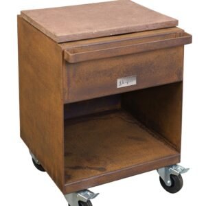table d'appoint pour brasero en corten