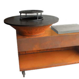 brasero maya corten
