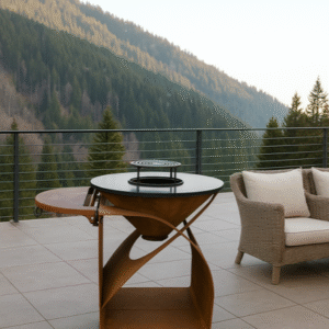 brasero blaze corten