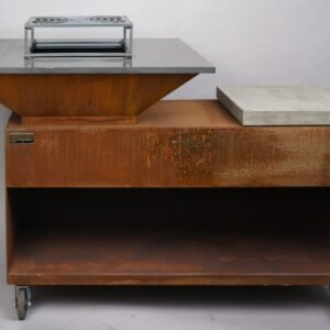 brasero maya en 120 corten