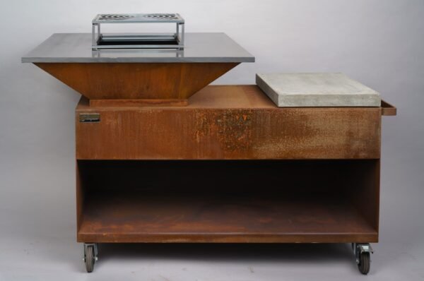 brasero maya en 120 corten