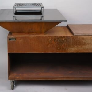 brasero maya en 120 corten
