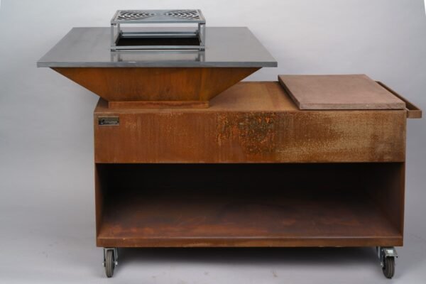 brasero maya en 120 corten