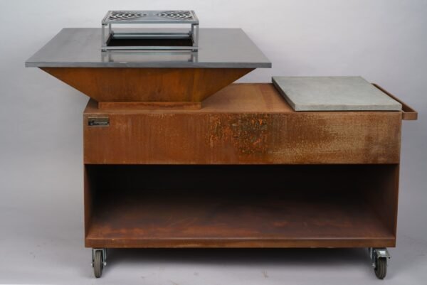 brasero maya en 120 corten