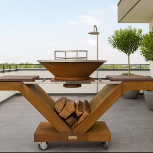 brasero merida corten